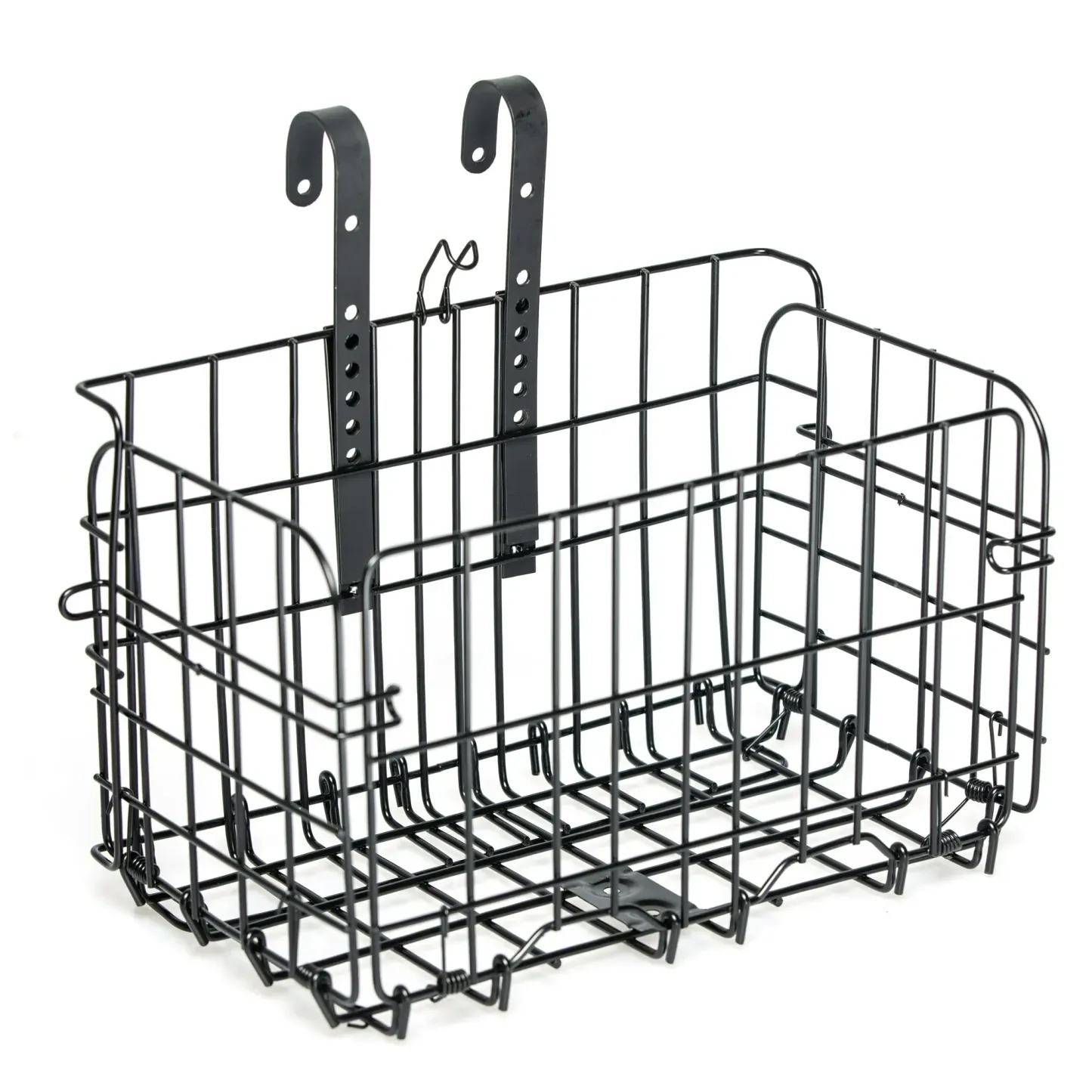 Plogco Bike Baskets Black Metal Detachable