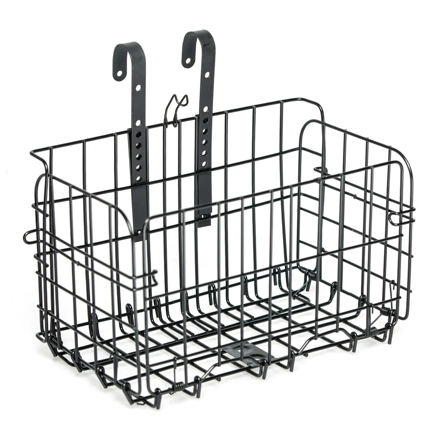 Plogco Bike Baskets Black Metal Detachable
