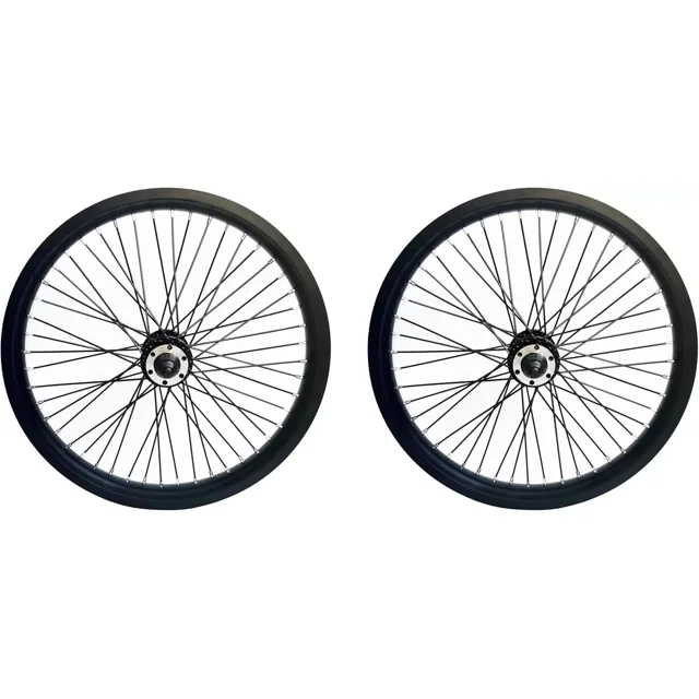 Plogco 20 inch Heavy Duty Bike Rim Wheels Set