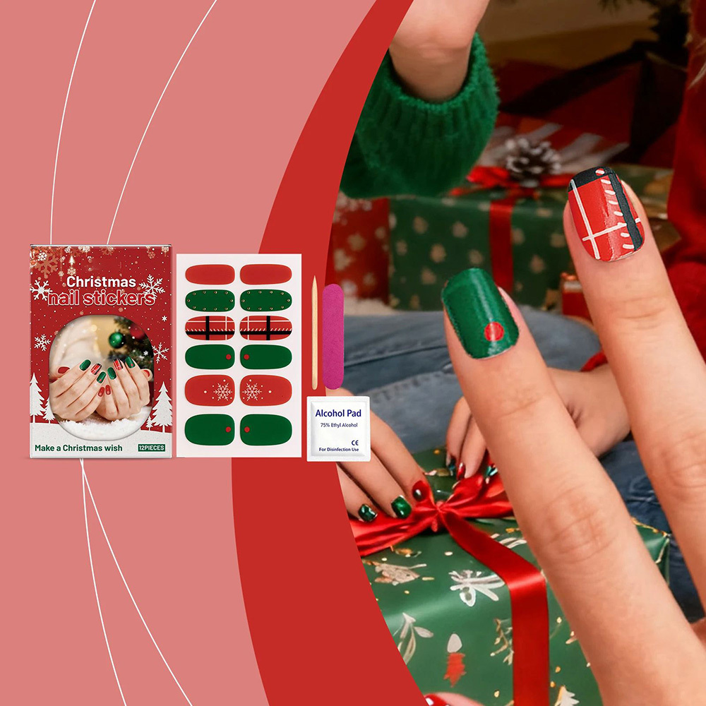 🎄 Christmas Hot Sale 🔥Soft Gel Nail Sticker Kit