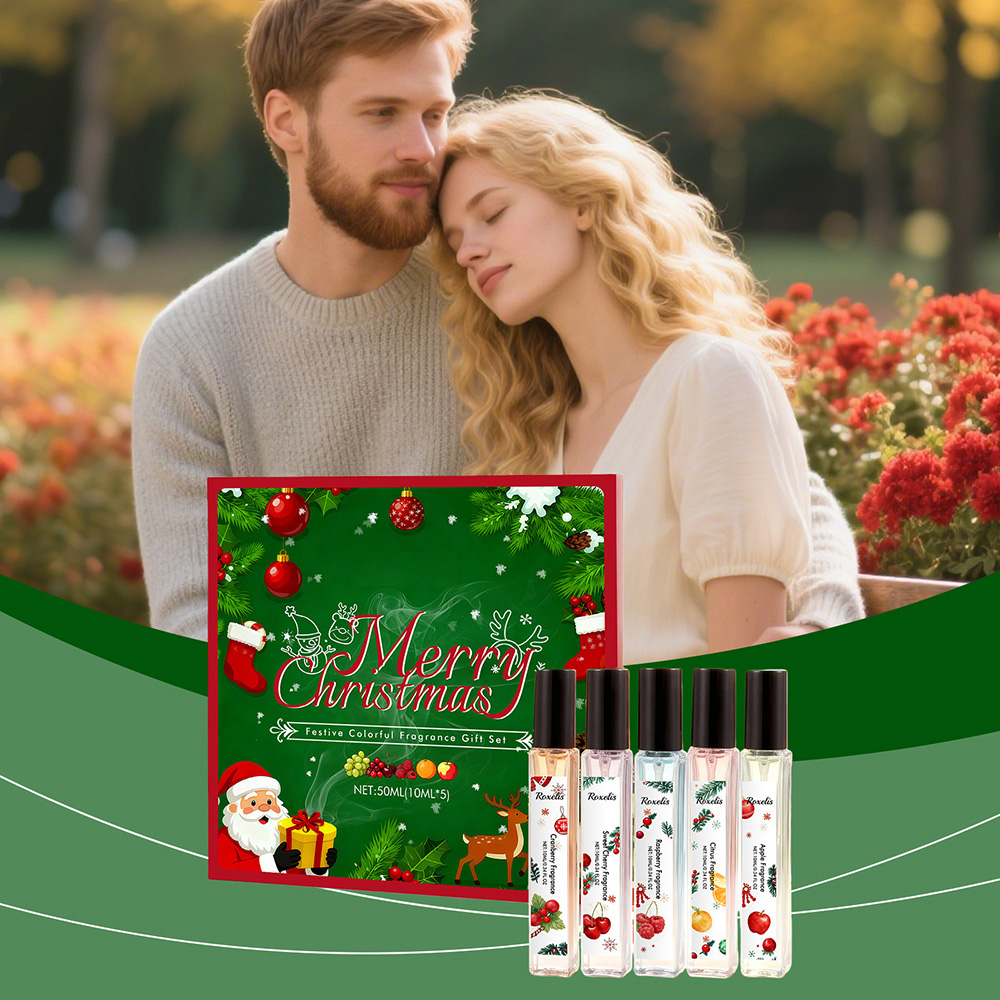 🎄 Christmas Fragrance Gift Set – Elegant, Light & Natural Scent for Couples, Daily & Date Use