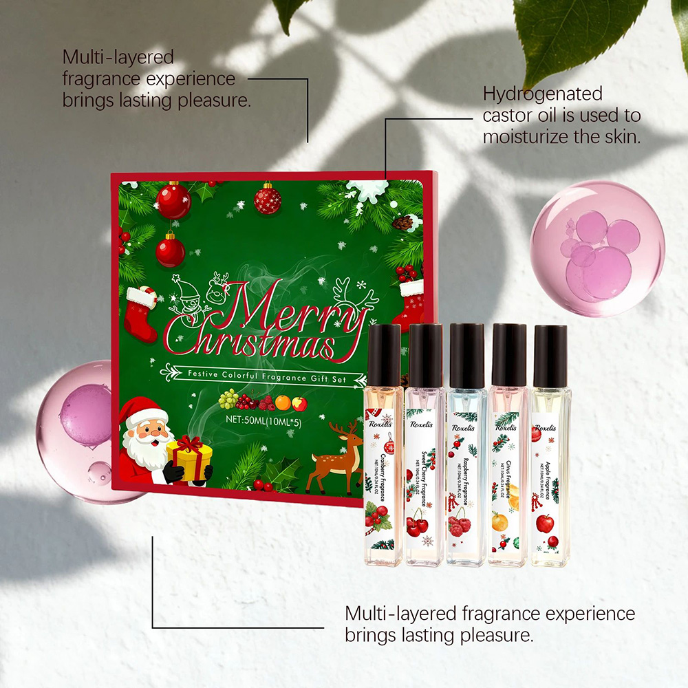 🎄 Christmas Fragrance Gift Set – Elegant, Light & Natural Scent for Couples, Daily & Date Use