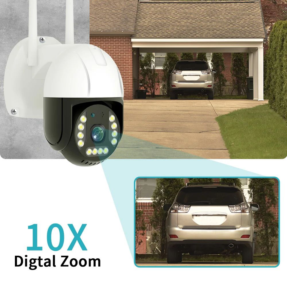 Outdoor PTZ Camera 4G Sim Card LTE RJ45 Network Port Wired CCTV Camera 8MP 1080P 4G Camera