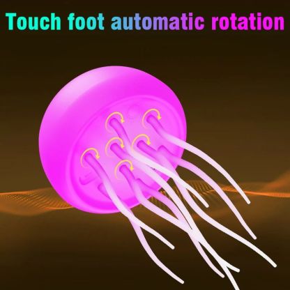 Rechargeable Dynamic Jellyfish LED Lamp, RGB Gradient, Voice Control, Hanging Indoor Light Table Lamp Decorative light