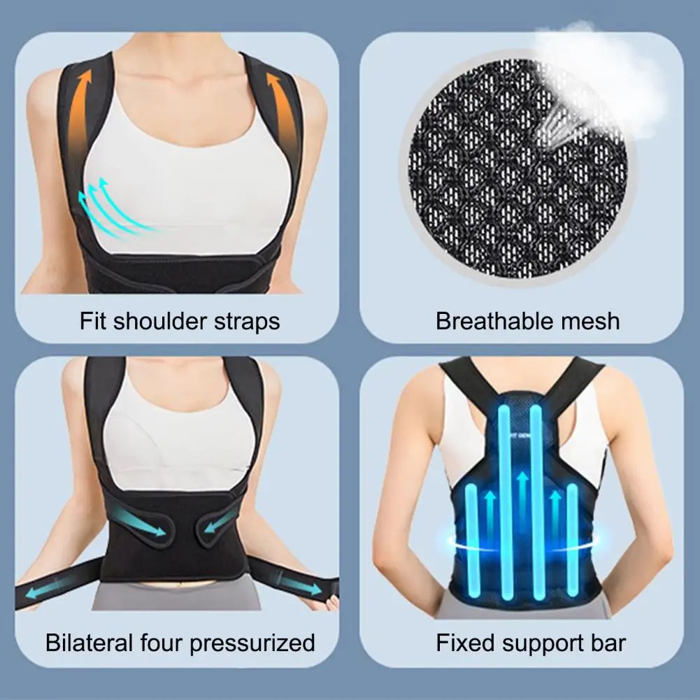 🔥Flash Sale 50% OFF-Posture Corrector-Back Brace for Men and Women- Fully Adjustable Straightener