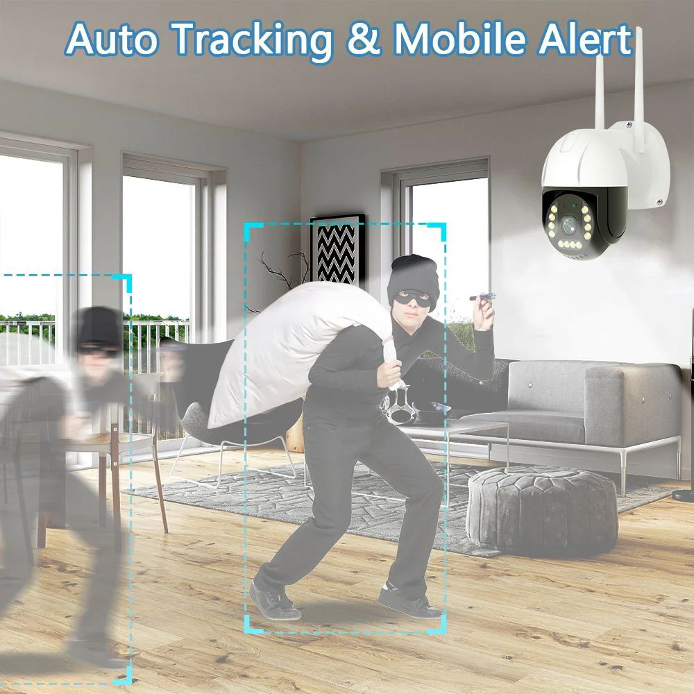 Outdoor PTZ Camera 4G Sim Card LTE RJ45 Network Port Wired CCTV Camera 8MP 1080P 4G Camera