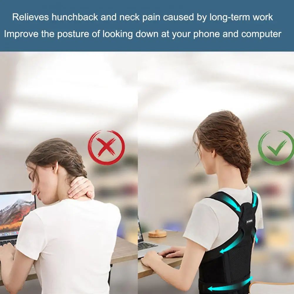 🔥Flash Sale 50% OFF-Posture Corrector-Back Brace for Men and Women- Fully Adjustable Straightener