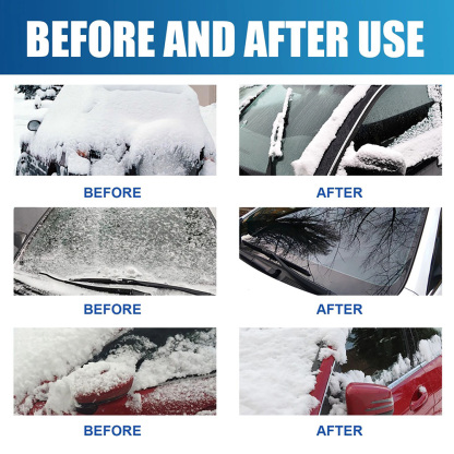 ❄Fast-Acting Car Windshield De-Icer Spray Road Anti Slip Instant Ice Snow Melter for Winter Prevents Frost Safe for Glass Wipers