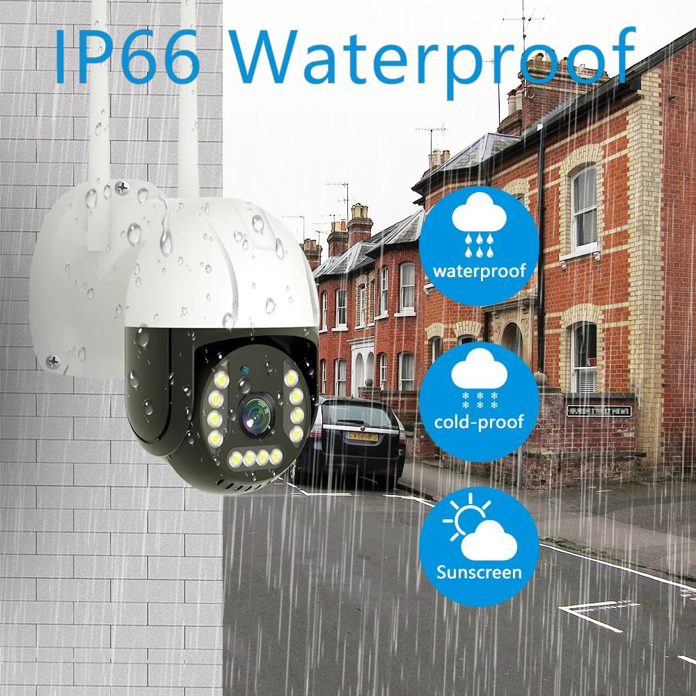 Outdoor PTZ Camera 4G Sim Card LTE RJ45 Network Port Wired CCTV Camera 8MP 1080P 4G Camera