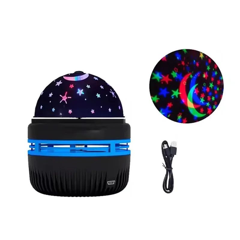 Starry Sky Projector Light Remote Control Rotating Aurora Galaxy LED Spotlight USB Plug-in Magic Ball Stage KTV Atmosphere Decor