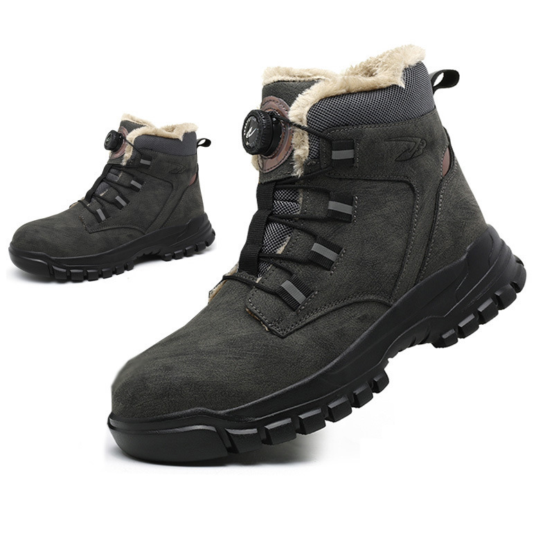FREE SHIPPING ✈ Waterproof Safety Boots Men Indestructible Steel Toe Work Boots Anti-smash Stab-resistant Safety Shoes