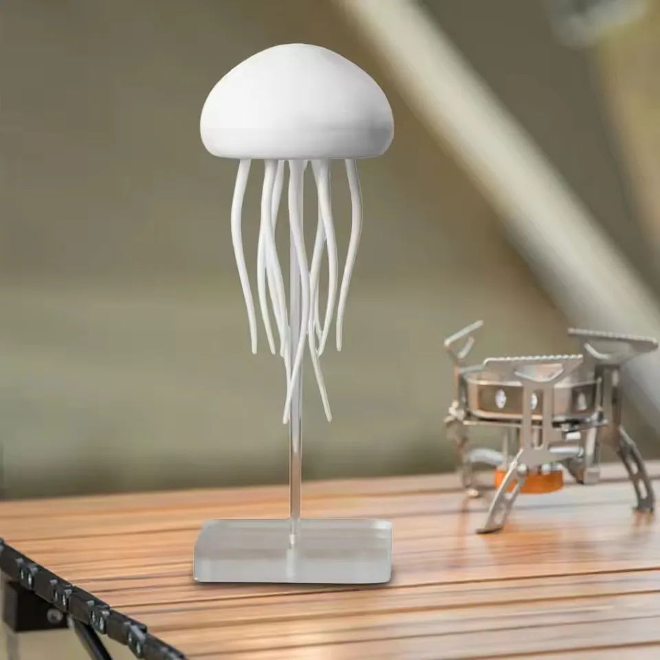 Rechargeable Dynamic Jellyfish LED Lamp, RGB Gradient, Voice Control, Hanging Indoor Light Table Lamp Decorative light