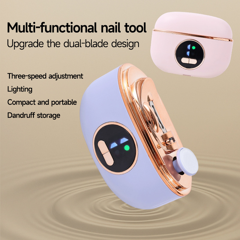 ✨2026 Upgrade 🔥Special Offer 70% OFF - 2 In 1 Electric Nail Clippers USB Charging