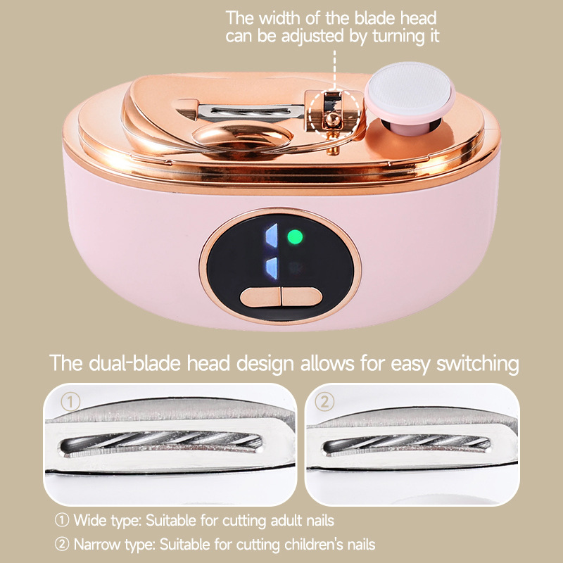 ✨2026 Upgrade 🔥Special Offer 70% OFF - 2 In 1 Electric Nail Clippers USB Charging