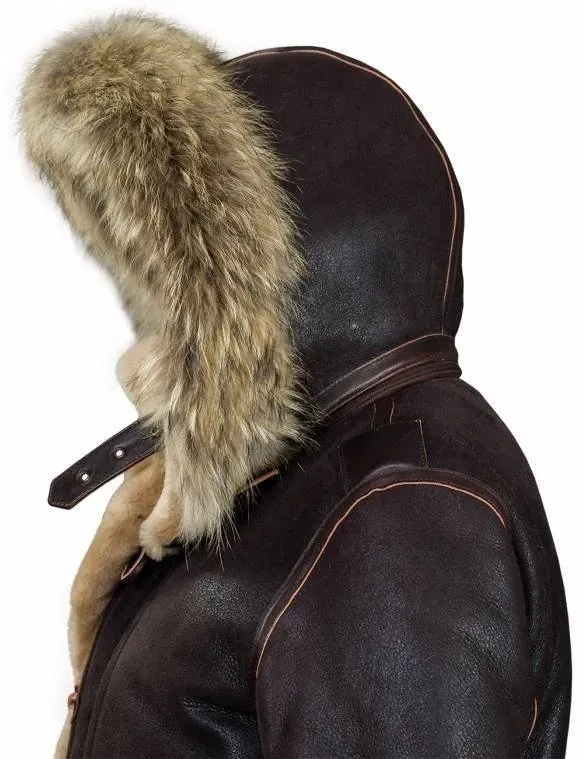 JACKET PILOT FROM SHEEPSKIN B-7 ARCTIC PARKA ART.208[FREE SHIPPING]