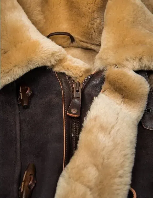JACKET PILOT FROM SHEEPSKIN B-7 ARCTIC PARKA ART.208[FREE SHIPPING]