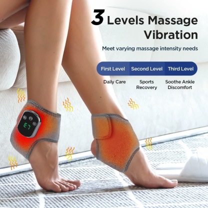 Soleva Foot Massager,3-in-1 Foot Revive Massager,Wireless & Portable Heated Ankle Wrap