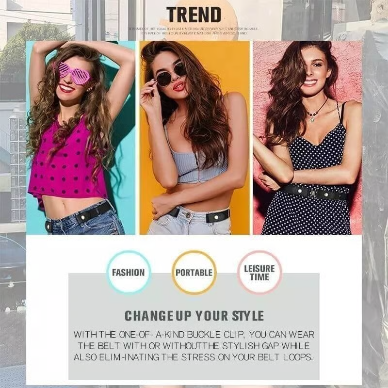 🔥🎁2025 New Year Hot Sale🎁🔥- Buckle-free Invisible Elastic Waist Belts