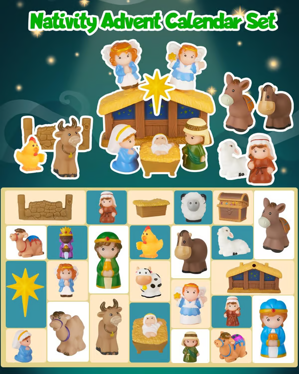 2025 Nativity Advent Calendar (25pcs) 💯NONTOXIC & ODORLESS
