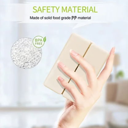 Daily Pill Organizer, 7 Compartments Portable Pill 