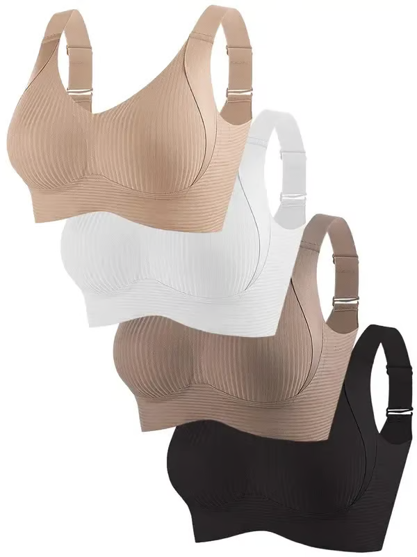 🔥Women's Ribbed Adjustable Wireless Bra