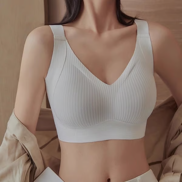🔥Women's Ribbed Adjustable Wireless Bra
