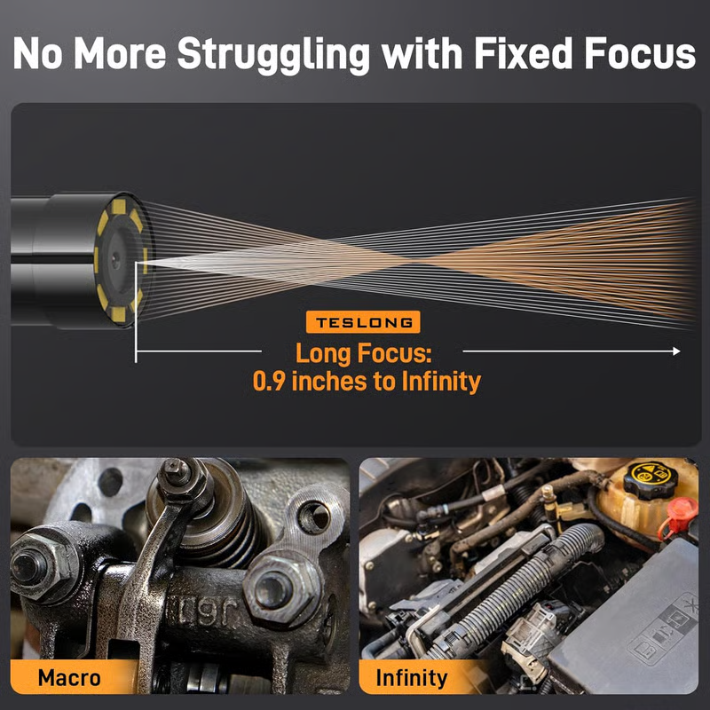 🔎 Plug-and-Play Endoscope Camera - Compatible with Android & iPhone & ipad for Direct Connection