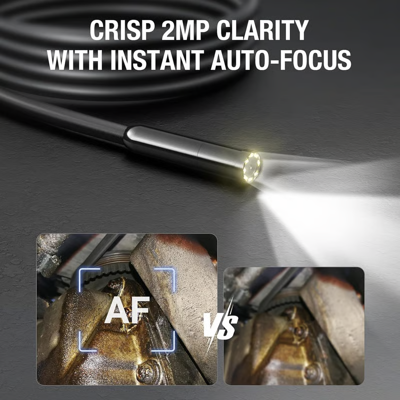 🔎 Plug-and-Play Endoscope Camera - Compatible with Android & iPhone & ipad for Direct Connection