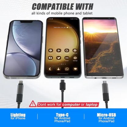 🔎 Plug-and-Play Endoscope Camera - Compatible with Android & iPhone & ipad for Direct Connection