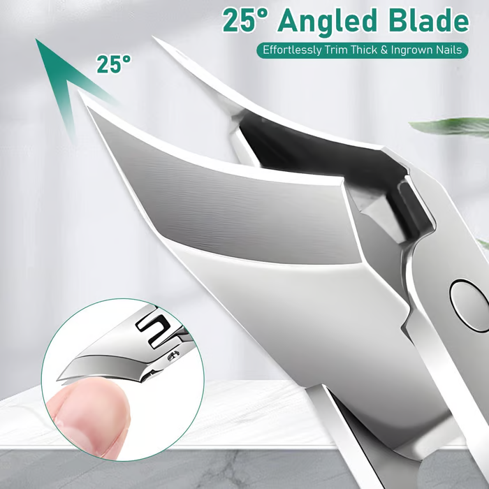 🔥Last Day Sale 49% OFF - Eagle Beak Angled Nail Clippers 3-Piece Set