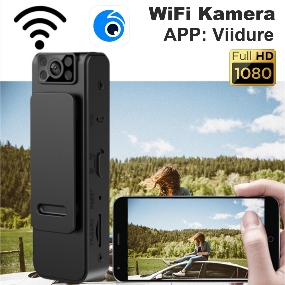 WIFI Mini Body Camera Video Recorder HD 1080P Wearable Police Body Cam Night Vision Law Enforcement Security Guard Home