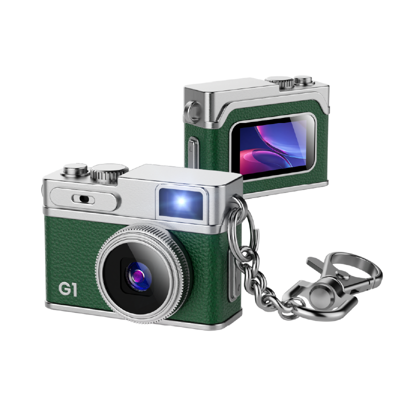 Mini Retro Camera with 1080P Video, 12MP Photos, Keychain Digital Camera