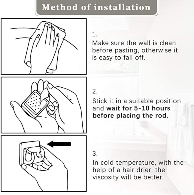 (🔥Hot Sale - 49% OFF)Nail-free Adjustable Rod Bracket Holders(Set of 2), BUY 3 Get 1 Free