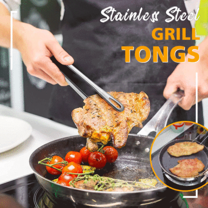(🔥2023 New Year Sale-49% OFF) Stainless Steel Grill Tongs