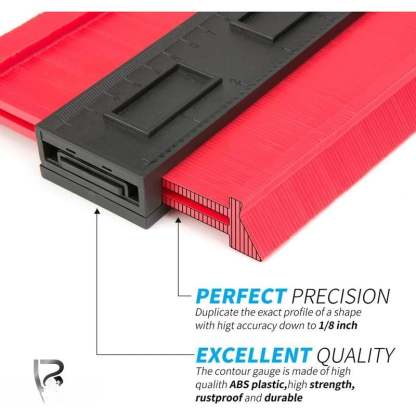 Contour Gauge 10 Inch, Widen Plastic Profile Gauge Duplicator, Precisely Copy Irregular Shapes Template Measuring Tool