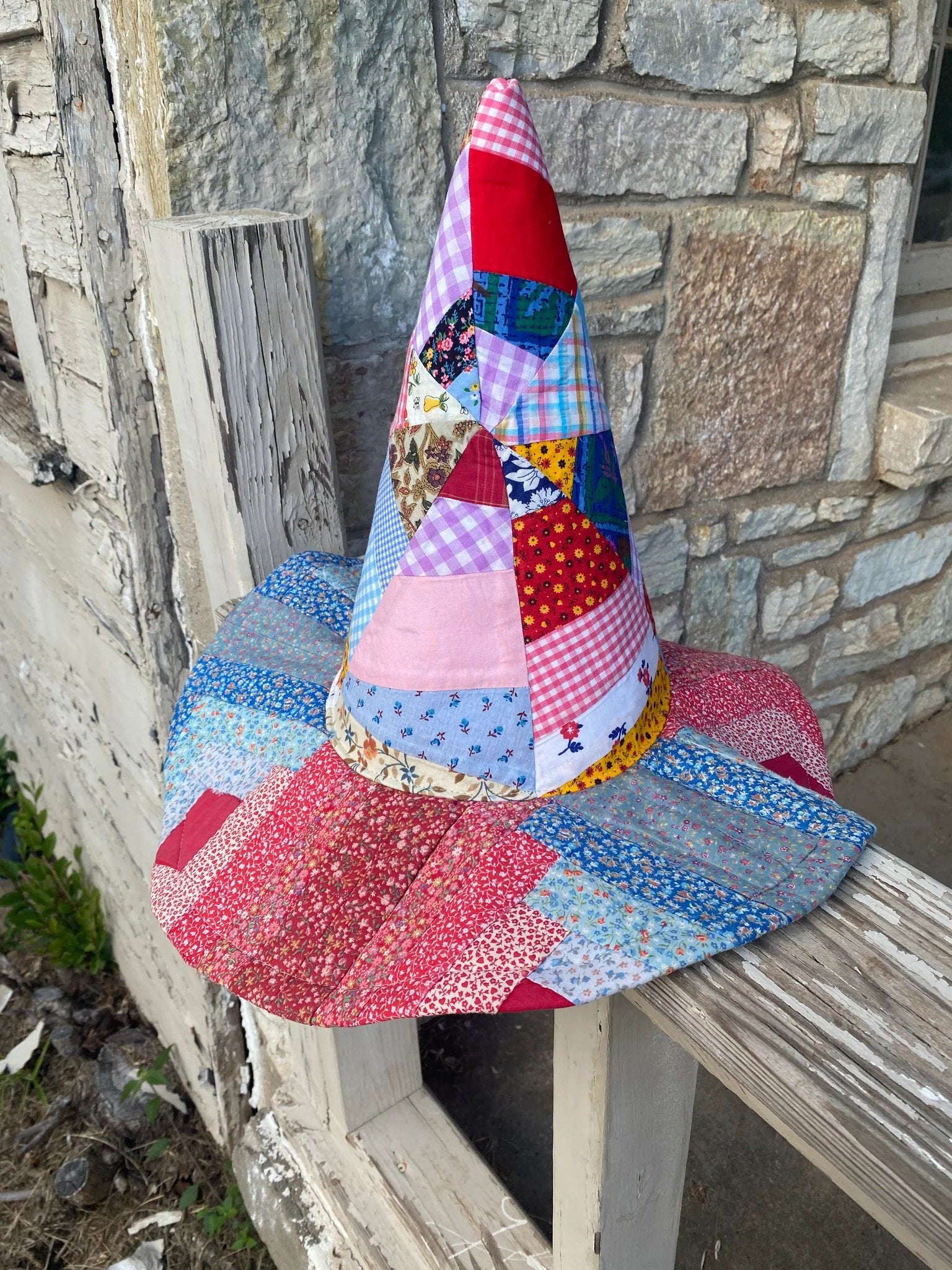 🔥Last Day 49% OFF - The Quilted Witch Hat | Handcrafted Folk Art Hat