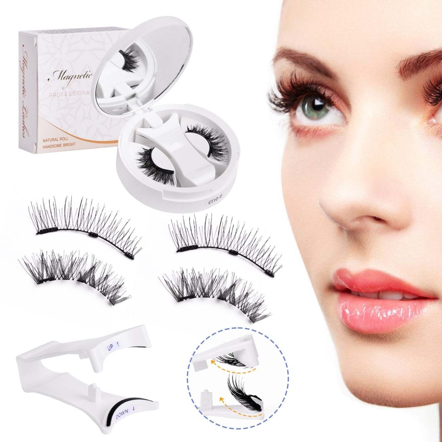 💖Last Chance! Buy 1 Get 1 Free End in Hours!🔥Soft Magnetic Eyelashes All-in-One Box, Reusable