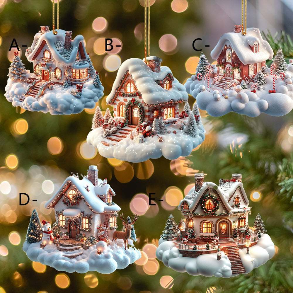 🔥LAST DAY 49% OFF - 🎄🏡Enchanted Snow House Ornament