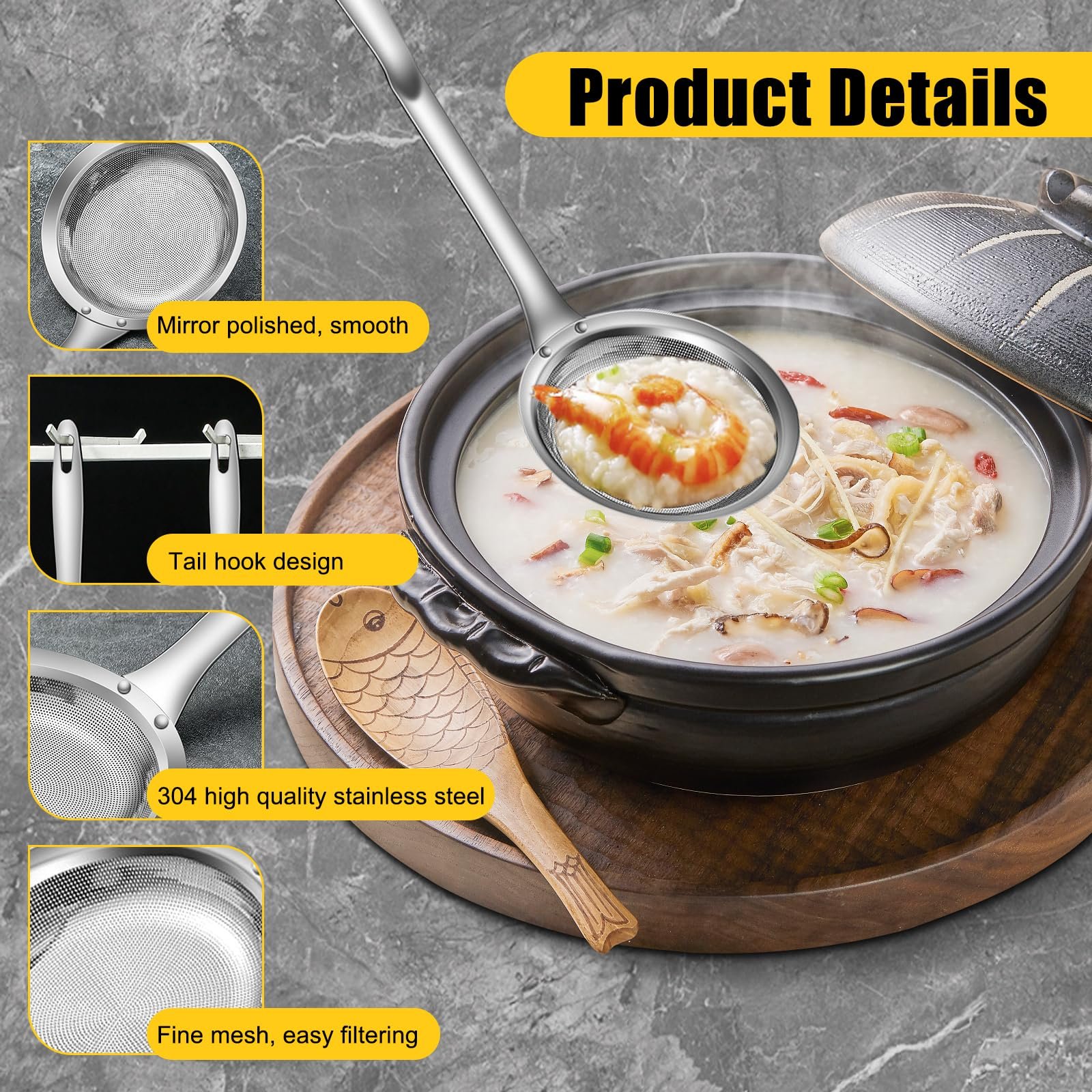 Fine Mesh Stainless Steel Colander