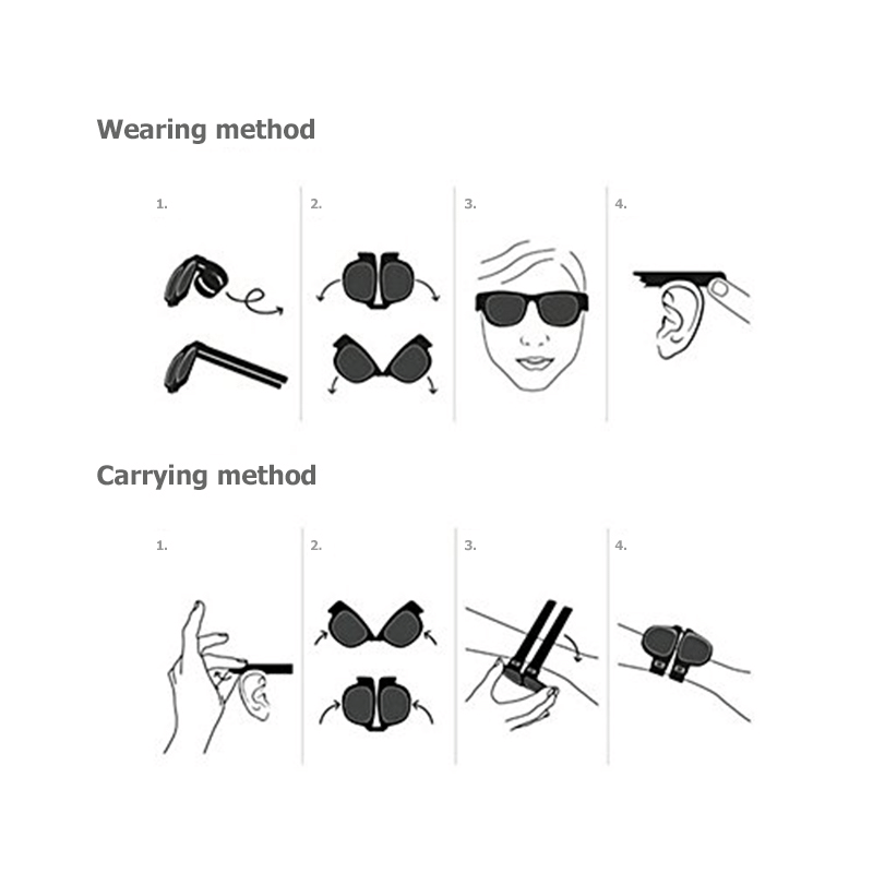 🎉Fashion polarized wrist foldable sunglasses🎉(Buy two get one free)