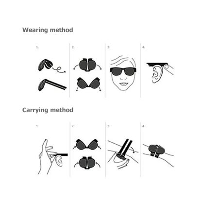 🎉Fashion polarized wrist foldable sunglasses🎉(Buy two get one free)