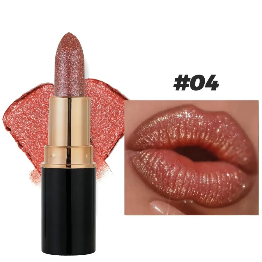 💖 Diamond Lip Gloss Glitter Lipstick Waterproof