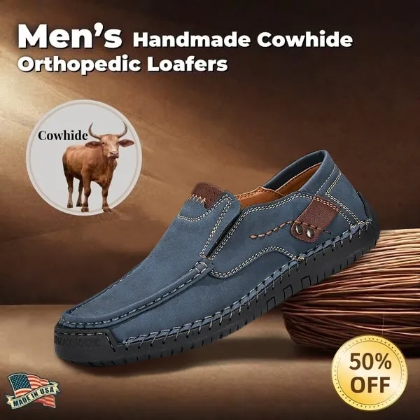 LAST DAY 50% OFF🔥⏱️Christmas Promotion⏱️MEN'S GENUINE CALFSKIN LEATHER SLIP-ON LOAFERS