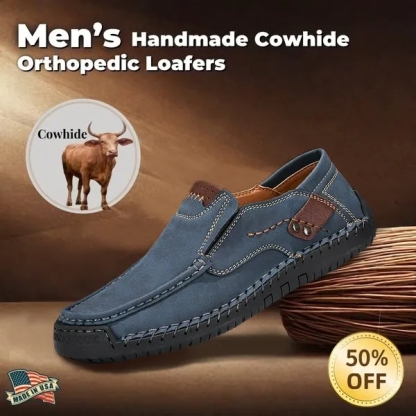 LAST DAY 50% OFF🔥⏱️Christmas Promotion⏱️MEN'S GENUINE CALFSKIN LEATHER SLIP-ON LOAFERS