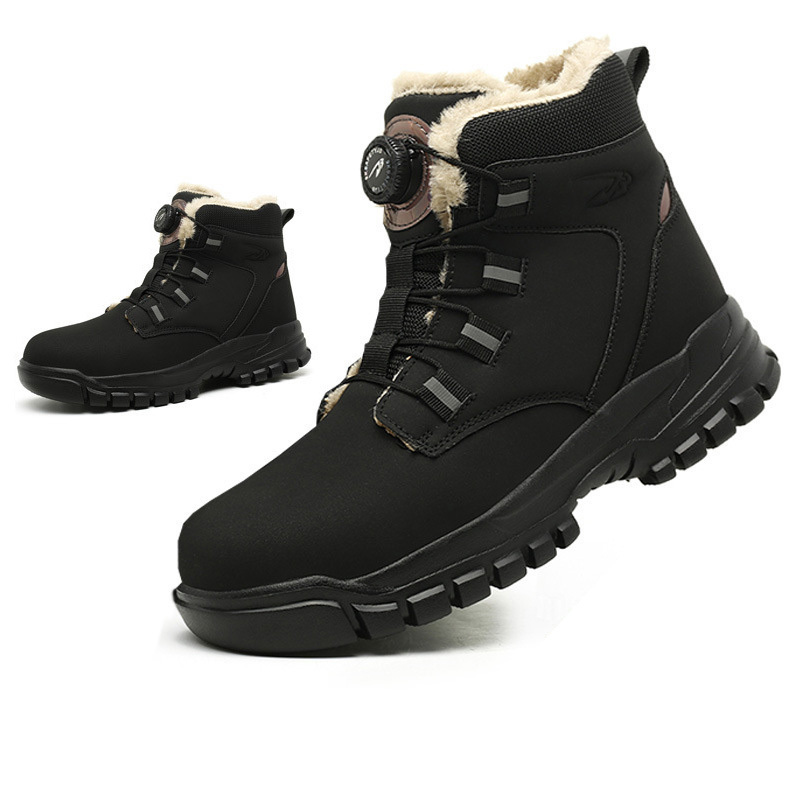 FREE SHIPPING ✈ Waterproof Safety Boots Men Indestructible Steel Toe Work Boots Anti-smash Stab-resistant Safety Shoes