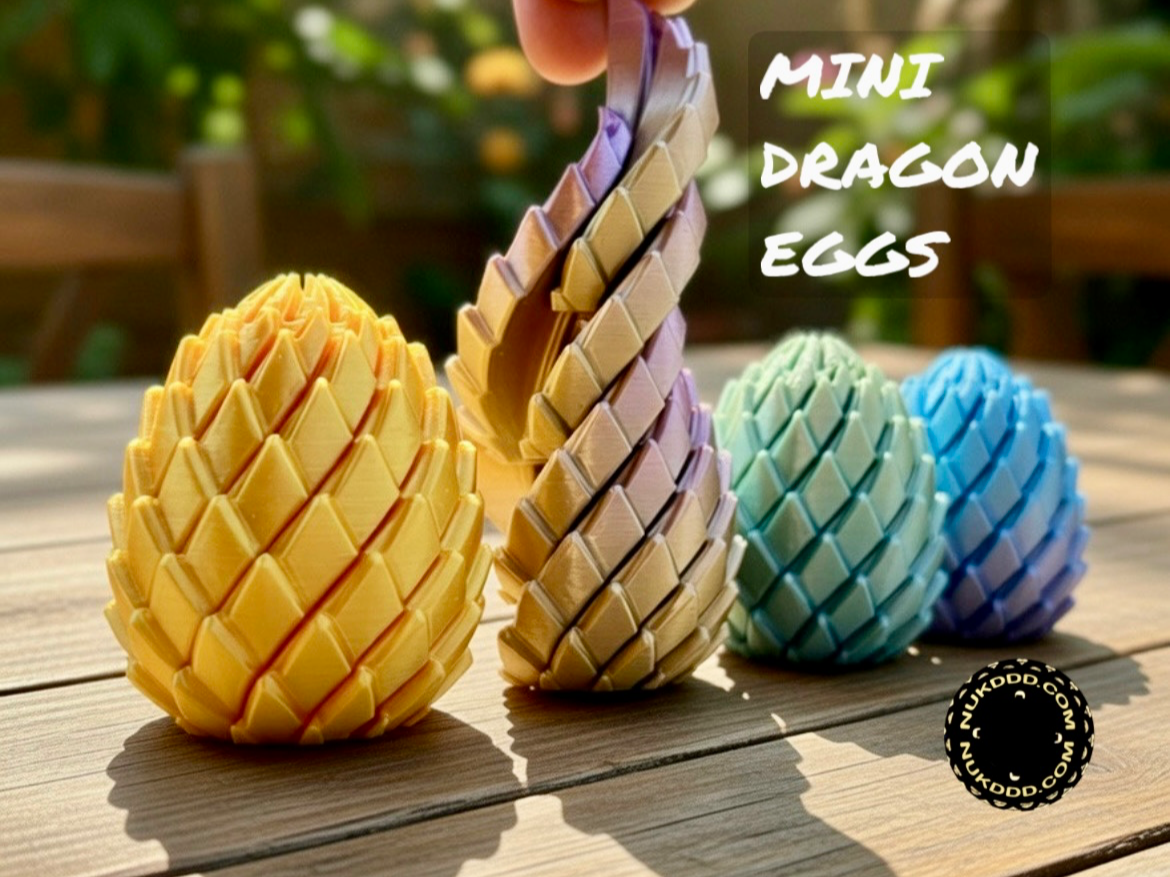 ✨ 3D Printed Twisty Dragon Egg Fidget