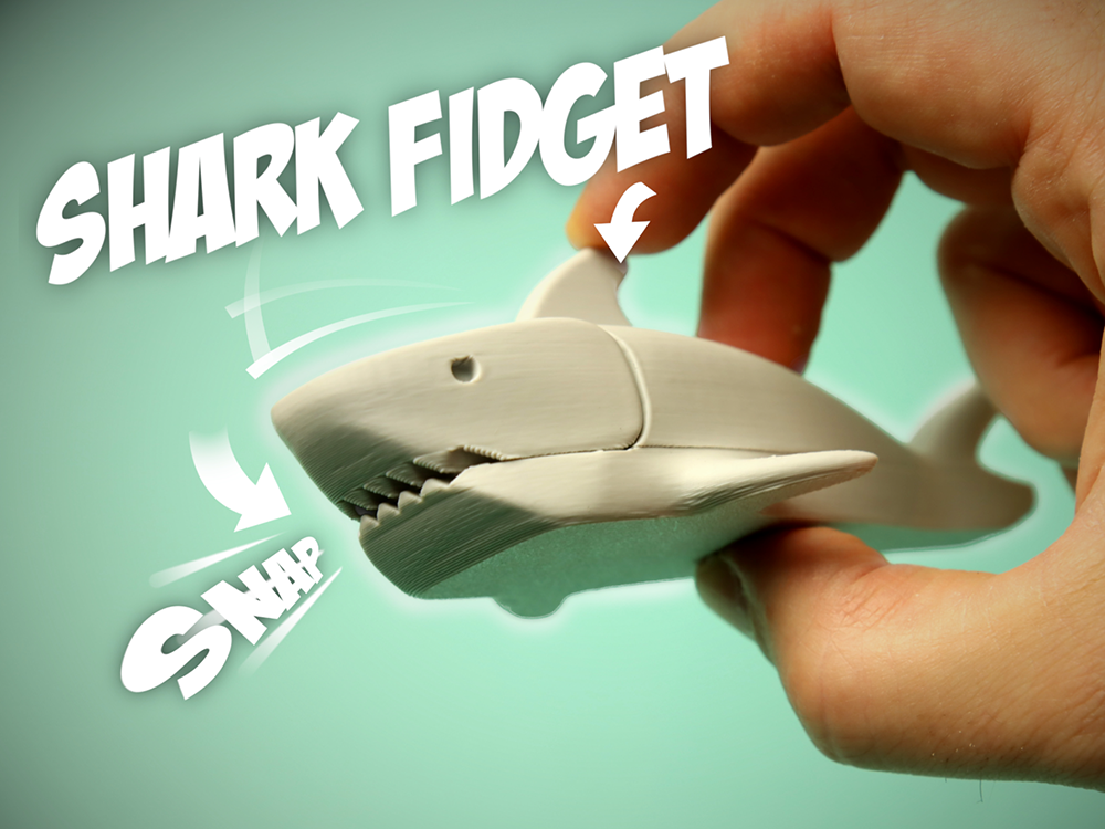 🦈 Biting Shark Fidget Toy