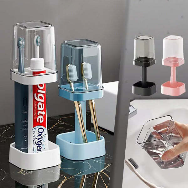 🎁 Stylish Toothbrush Holder with Cover