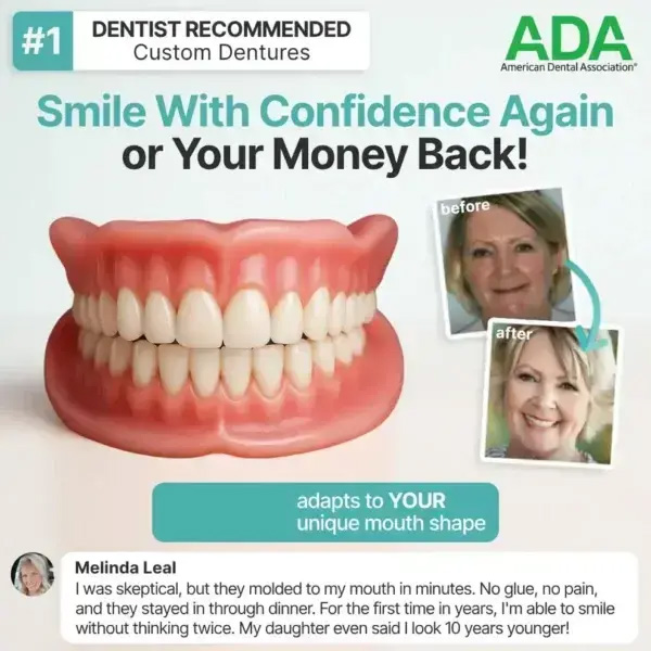 ♥️Ends Today: 70% OFF! Custom-Fit Full Functional DenturesMake you more confident