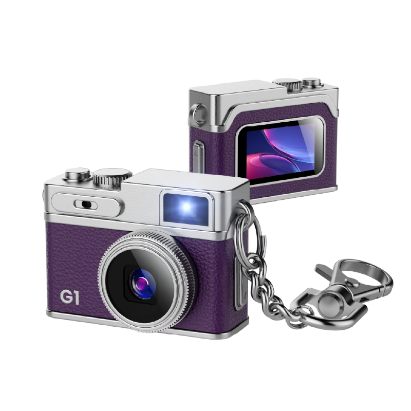Mini Retro Camera with 1080P Video, 12MP Photos, Keychain Digital Camera